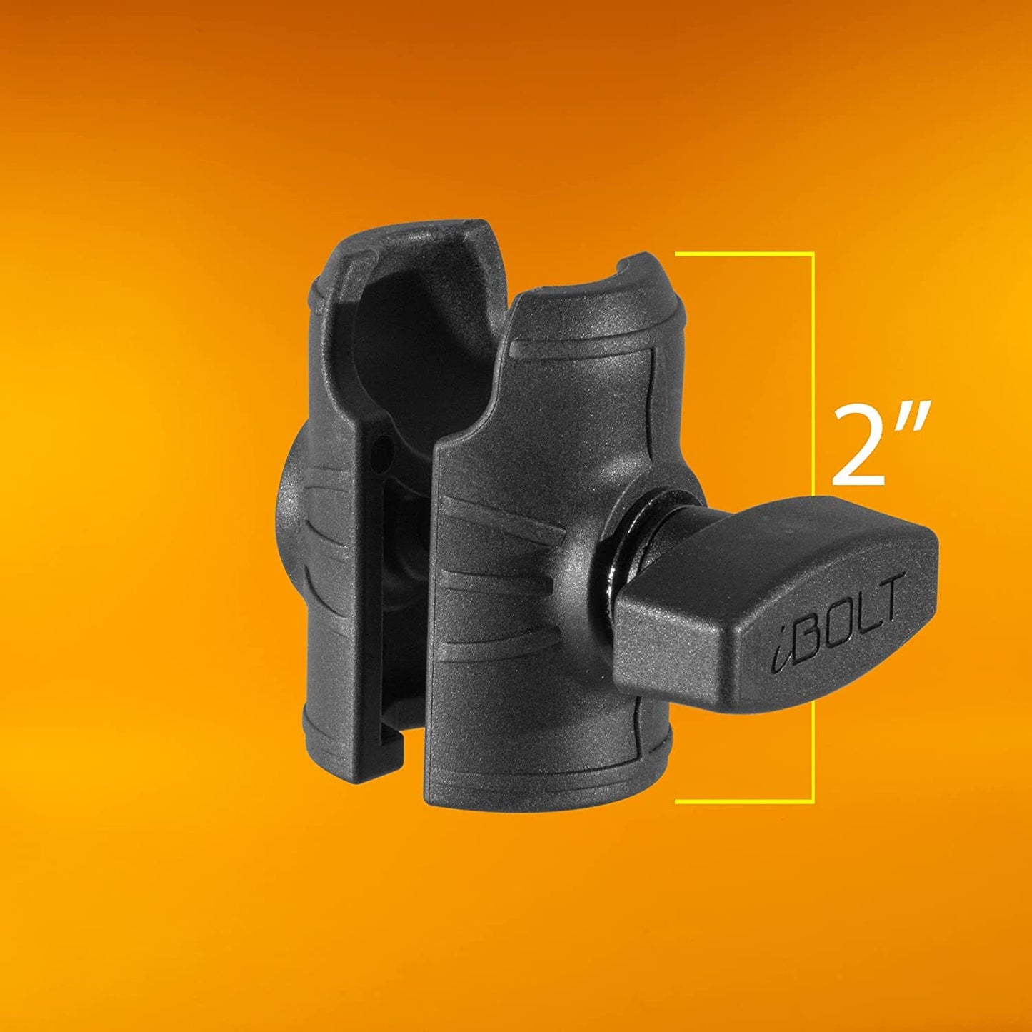 iBOLT 1/4 inch 20 Camera Screw IncrediBOLT AMPS w/ 2 inch Single Socket Arm- Drill Base Mount- Great for Security Cameras, 1/4 inch Screw Accessories