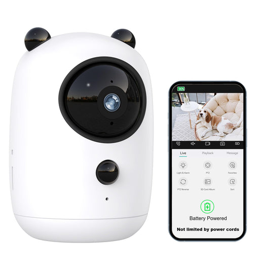 4MP 2K Security Camera Wireless 2.4GHz WiFi Indoor Cameras for Home Security Indoor Camera for Baby/Pet/Elder 2 Way Audio Night Vision Compatible