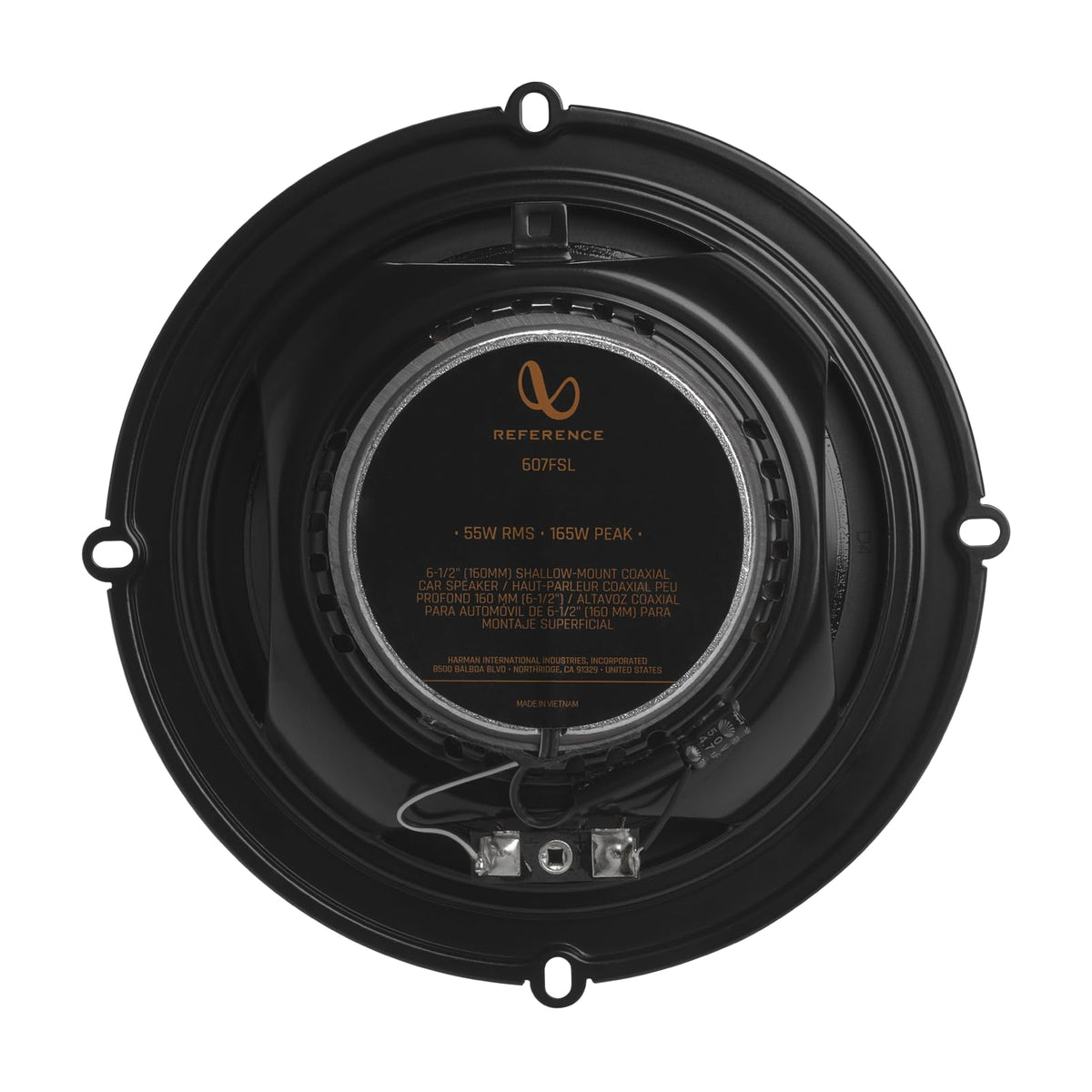 Infinity REF607FSL Shallow Mount 6.5 Inch 2 Way Coaxial Car Speakers - Pair