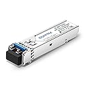 1Pack 1000BASE-LX/LH Gigabit SFP Module, 1310nm, 10km, DDM, Single-Mode LC Mini-GBIC Transceiver for Cisco GLC-LH-SMD/GLC-LX-SM-RGD, Ubiquiti