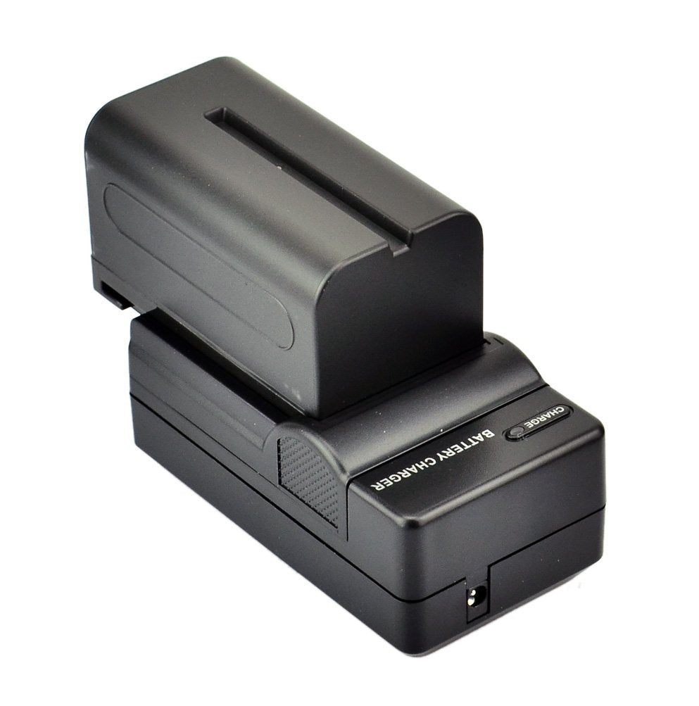 DSTE (2-Pack) NP-F750 Battery and Travel Charger Kit Compatible with Sony CCD-TRV215 CCD-TR917 TR315 HDR-FX1000 HDR-FX7 HVR-V1U HVR-Z7U HVR-Z5U Camera