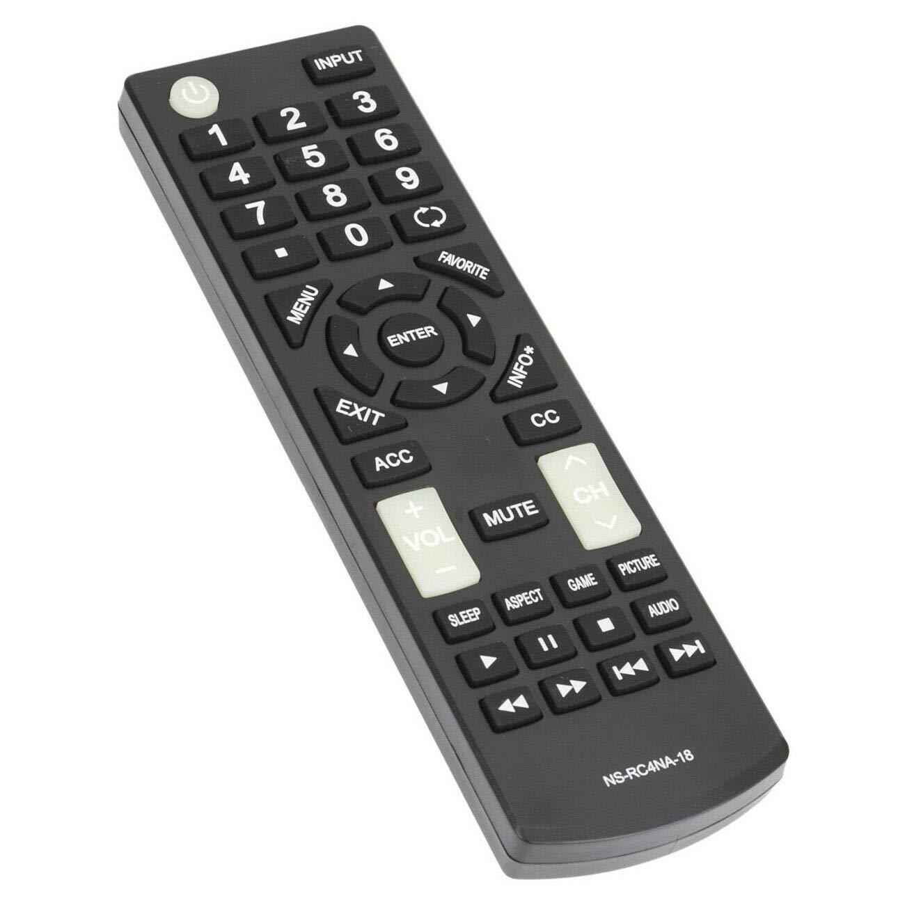 NTQinParts Replacement TV Remote Control Controller for Insignia NS-43N101NA24 43" Class N10 Series LED Full HD TV