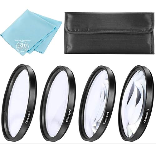 82mm Close-Up Filter Kit (+1 +2 +4 +10) - 4-Piece Diopter Macro Lens Filters with Metal Rings for Canon EF 16-35mm f/2.8L, EF 24-70mm f/2.8L, FE