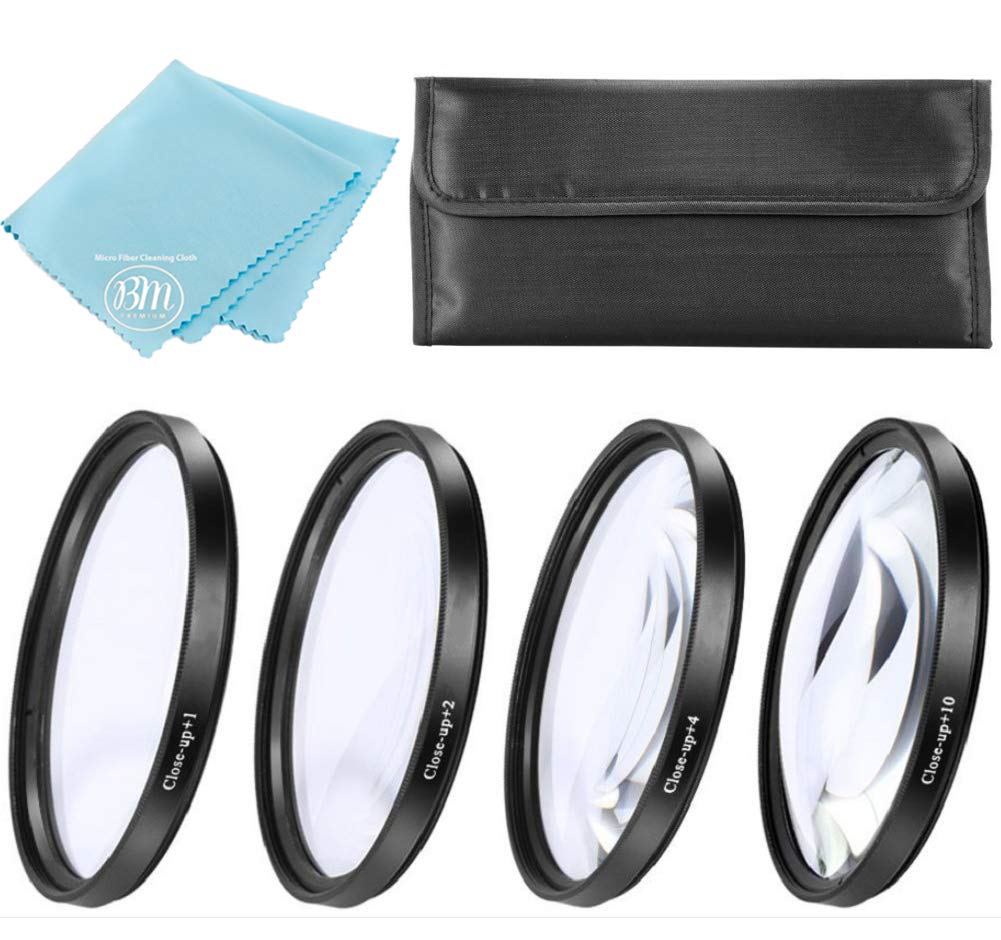 82mm Close-Up Filter Kit (+1 +2 +4 +10) - 4-Piece Diopter Macro Lens Filters with Metal Rings for Canon EF 16-35mm f/2.8L, EF 24-70mm f/2.8L, FE