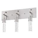 Westinghouse 6372100 Cava Three-Light, 22-Watt LED Indoor Bathroom Vanity Light Fixture, Brushed Nickel Finish with Bubble Glass
