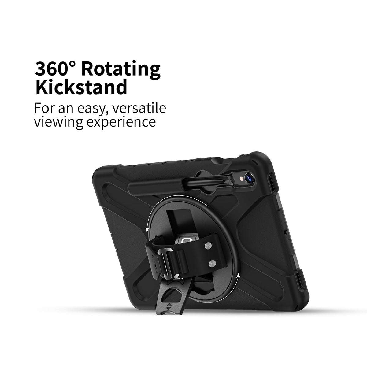 CODi Rugged Case for Samsung Galaxy Tab S7/S8/S9/S9 FE/S10 Lite/S10 FE 11" - Heavy-Duty Shockproof Cover with Kickstand, Hand Strap, and Shoulder