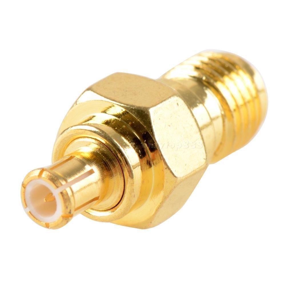 Saide Electronics 2pcs RF coaxial Coax adadpter SMA Female to MCX Male