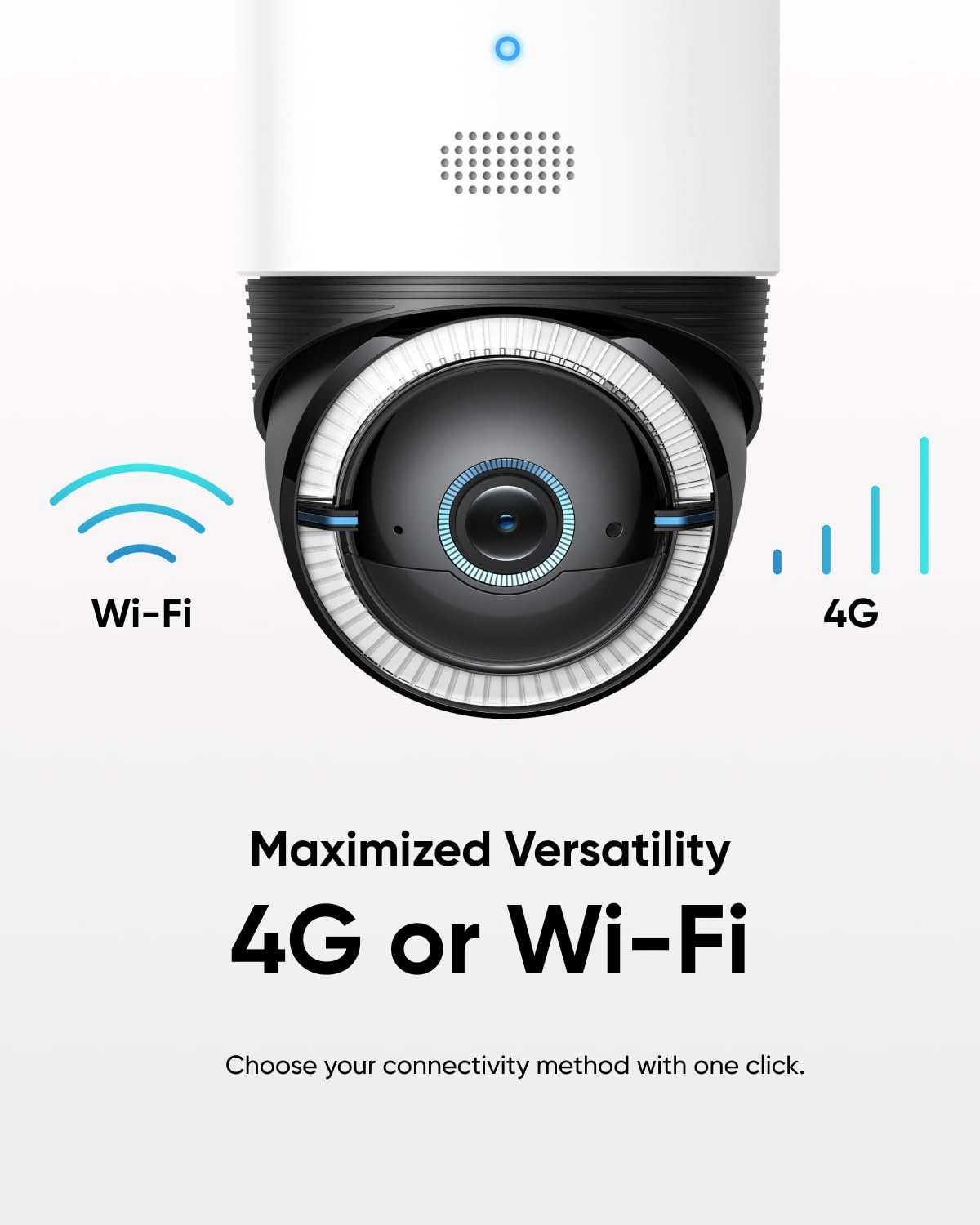 eufy Security 4G LTE Cam S330, 4K Cellular Wireless Security Camera, Pan and Tilt, Solar Powered, AI Human/Vehicle Tracking, with SIM Card and 32GB SD