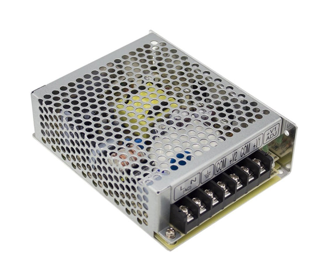 MEAN WELL RD-65B 24 V 2 A, 5 V 4 A, 68 WATT, AC-DC, Dual Output, Enclosed, Power Supply
