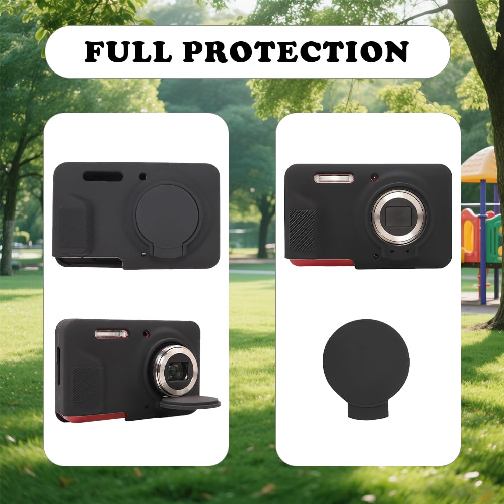 HUADU Screen Protector (3+1Pack) Compatible for Kodak PIXPRO FZ55 Digital Camera,Tempered Glass Film Anti-Scratch High Definition and Soft Silicone