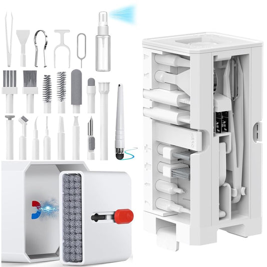 32-in-1 Multifunctional Cleaning Kit - Phone, Computer & Headphone Cleaner for All Electronics Ideal for iPhone, MacBook & Gaming PC