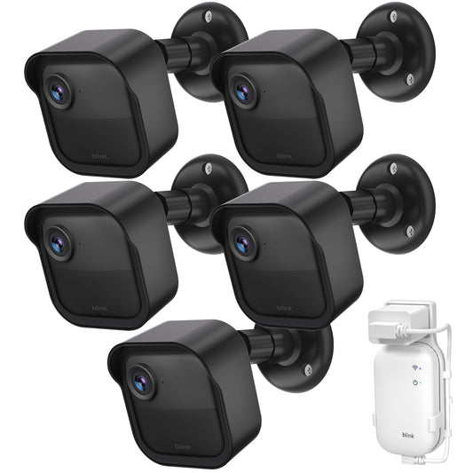 Blink Outdoor Camera Wall Mount Compatible with 2K+ & 4th Gen,3 Pack Weatherproof Protective Housing,360 Degree Adjustable with Blink Sync Module Core