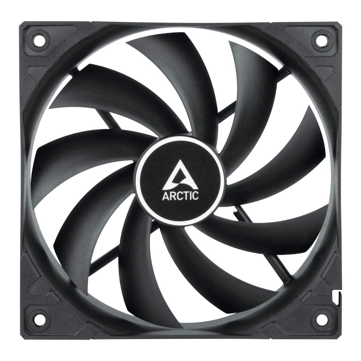 ARCTIC F12 Silent - PC Fan, 120mm Case Fan, Very Quiet Motor, Computer, Almost inaudible, Push- or Pull Configuration, Fan Speed: 800 RPM - Black