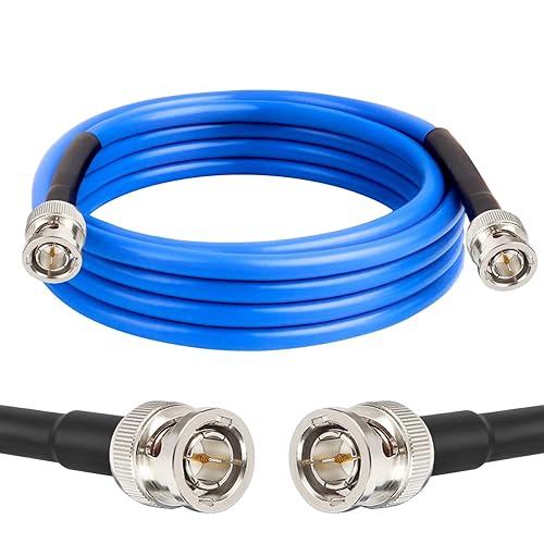 XRDS -RF 6FT SDI Cable, 3G/6G-SDI Cable BNC Digital Video Cables 75 Ohm RG59 BNC Male Cables for 3G/6G HD SDI Monitor Video Recorder Converter