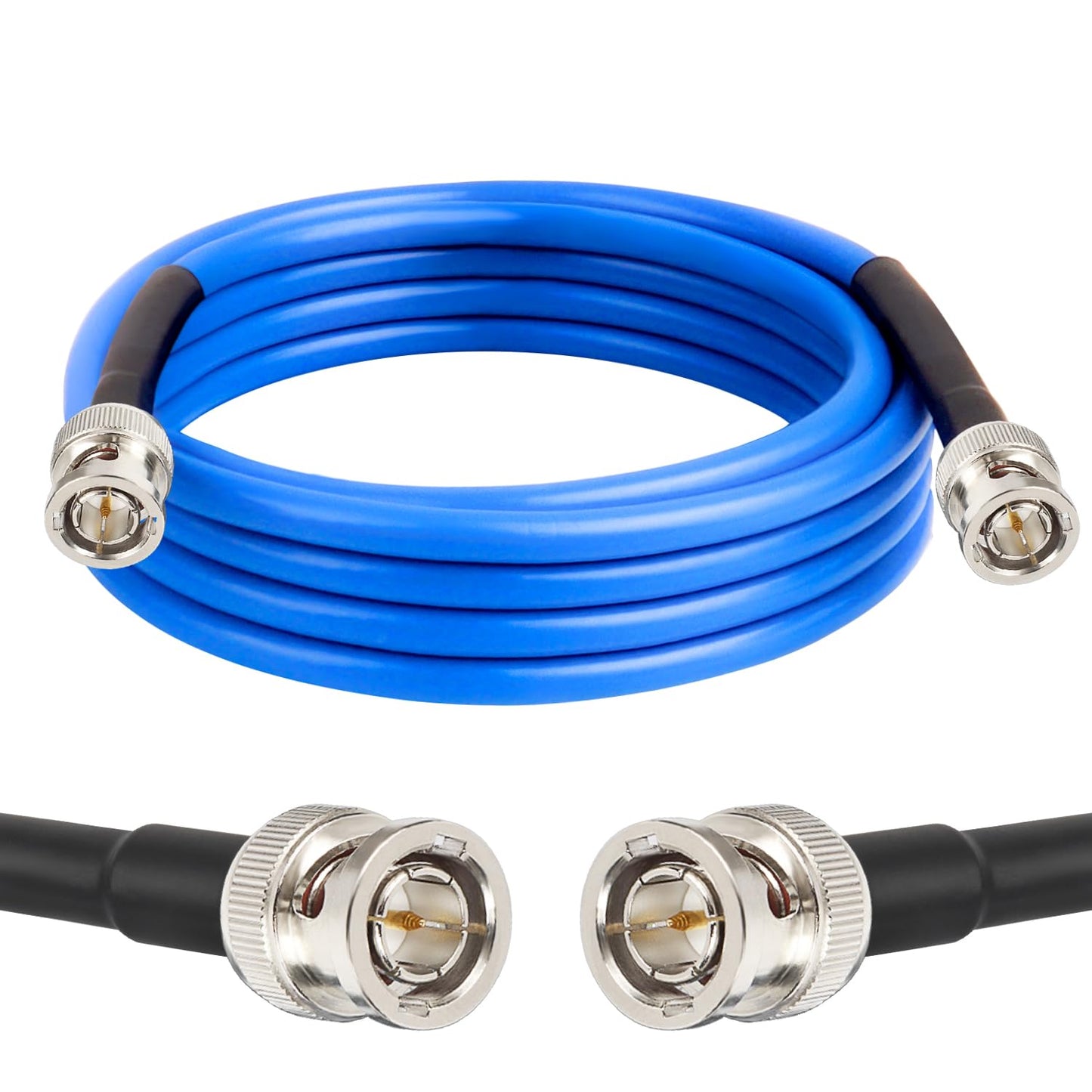 XRDS -RF 6FT SDI Cable, 3G/6G-SDI Cable BNC Digital Video Cables 75 Ohm RG59 BNC Male Cables for 3G/6G HD SDI Monitor Video Recorder Converter