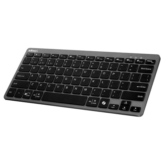 Adesso EasyTouch 7000 Multi OS Multi-Device Bluetooth Scissor Switch Keyboard with Copilot AI Hotkey - Wireless, Rechargeable, Quiet Keystrokes