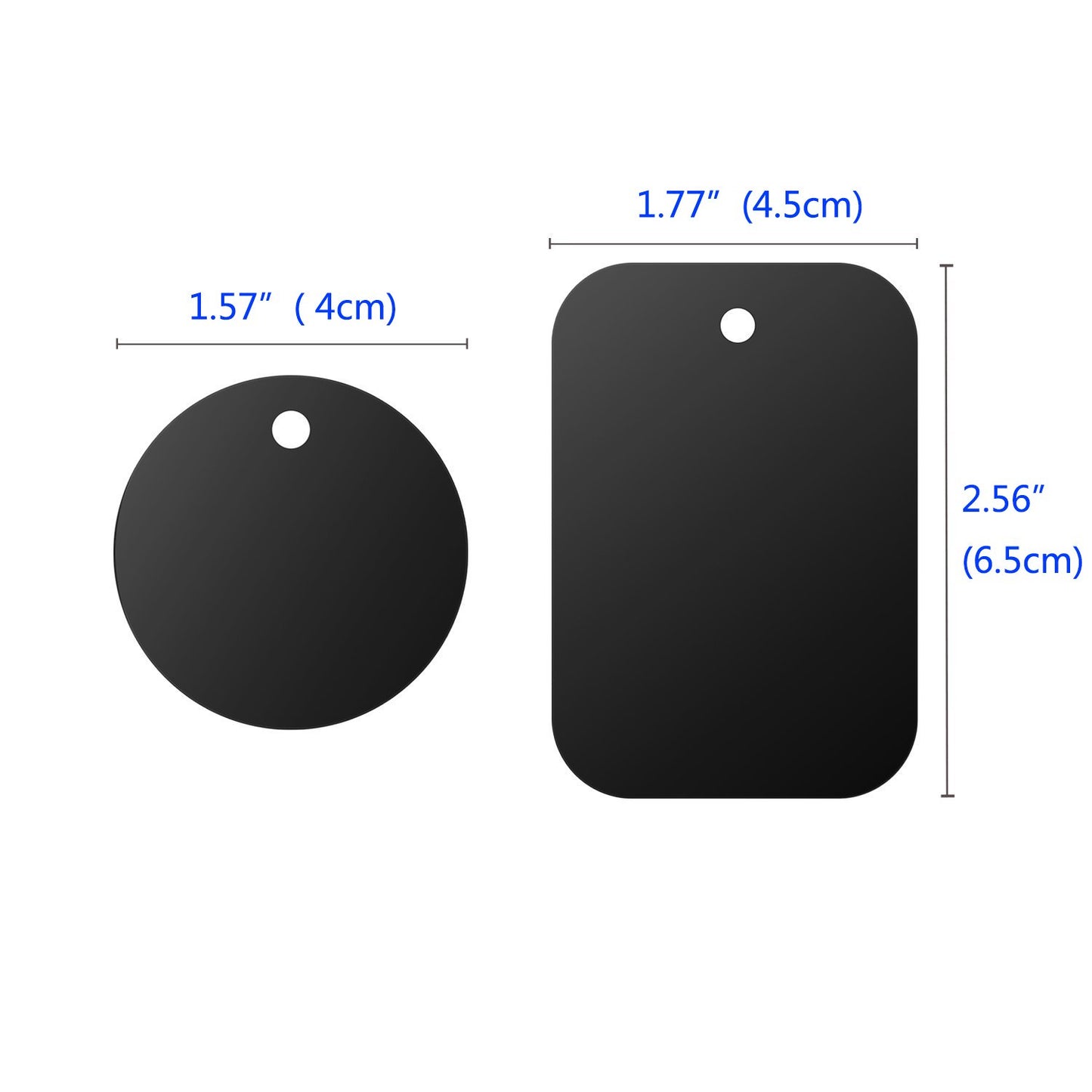 DSTELIN Universal Metal Plate 8 Pack for Magnetic Phone Car Mount Holder Cradle with Adhesive (Compatible with Magnetic Mounts) - 4 Rectangle and 4