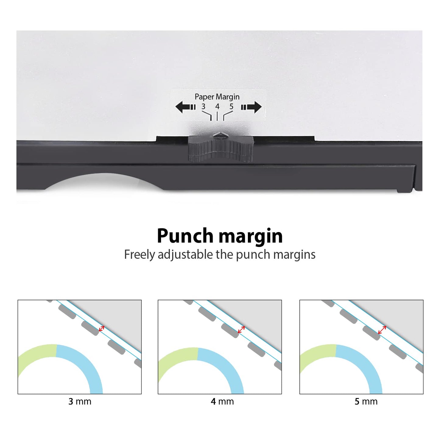 MAKEASY Comb Binding Machine - Punch 12 Sheet, Easy Punch No Jam, Heavy-Duty Metal Build, Book Binder for Office Reports & Home School Projects