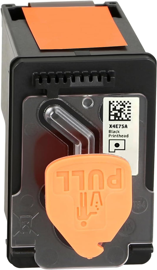 X4E75A Printhead Use for HP 7600 7300 7000 6000 5100 5000 660 600 530 500 Series Smart Tank Plus 651 550 570 580 650 Series (1 Pack X4E75A Black Print