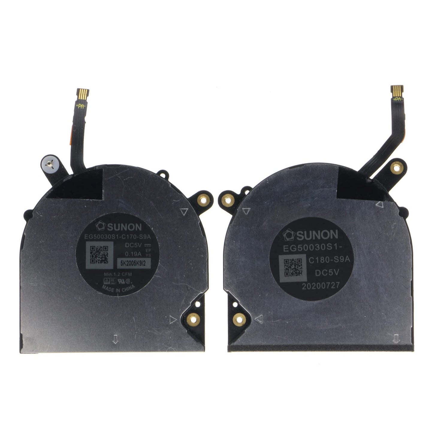 Replacement CPU&GPU Cooling Fan for DELL XPS 13 7390 2-in-1 0VDFK8 EG50030S1-C170-S9A EG50030S1-C180-S9A