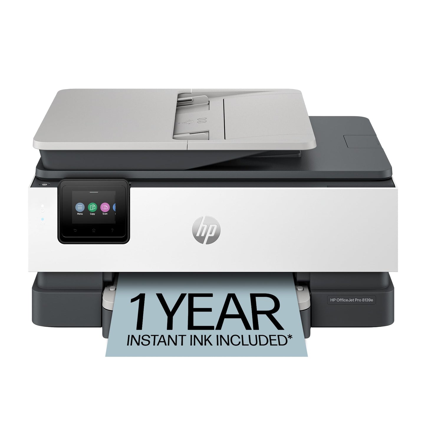 HP OfficeJet Pro 8139e Wireless All-in-One Color Inkjet Printer, Print, scan, Copy, fax, ADF, Duplex Printing Best-for-Home Office, 1 Year Instant Ink
