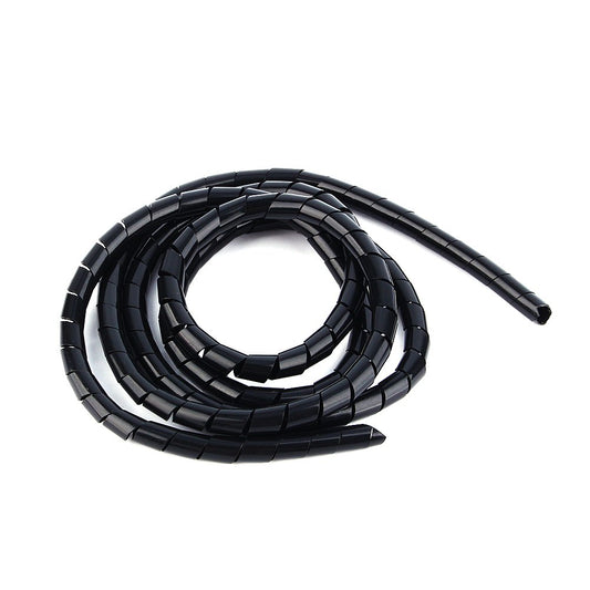 Yosoo Spiral Cable Wrap 6mm Black 2M Cable Organizer for Cord Management