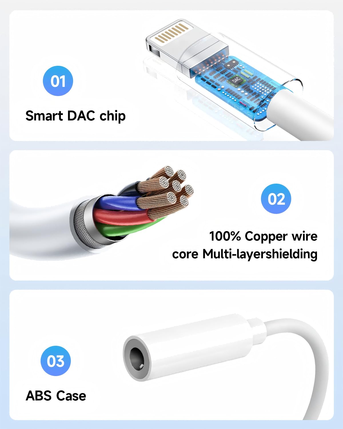 [Apple MFi Certified] 2 Pack Lightning to 3.5 mm Headphone Jack Adapter, iPhone Aux Adapter Converter Dongle Audio Cable Compatible with iPhone 14 13 12 11 X XS 8 7