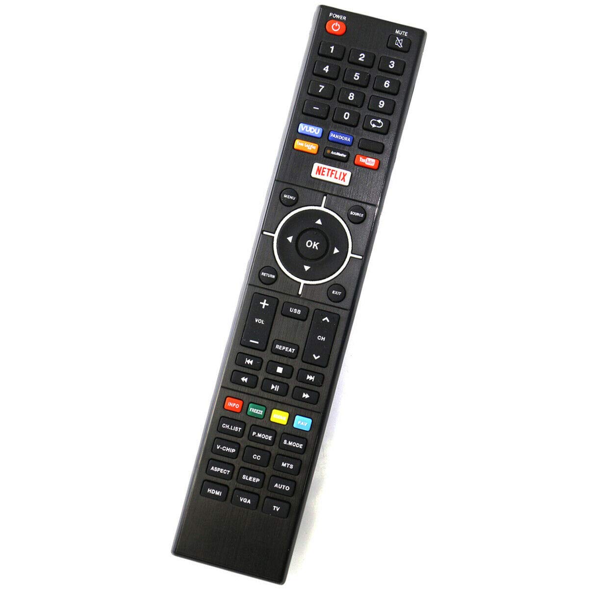 New Remote Control Replace for Element TV E4SJ5516H ELSFS502 E4ST4316H ELSJ4016 E4S4316H ELST4316S