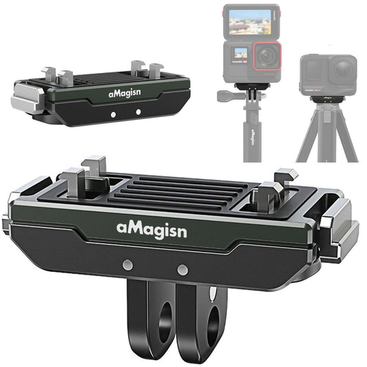 Honlyn Metal Magnetic Mount Compatible with Insta360 X4 Air/X5/ Ace Pro 2/Ace Pro Quick Release Adapter