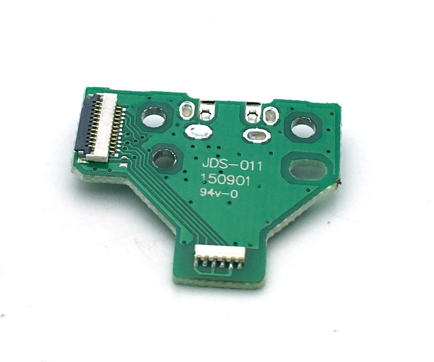 Rinbers® Pack of 2 JDS-011 Replacement Charging Port Micro USB Adaptor Charger Socket Circuit Board with 12 Pin Flex Cable for Sony PS4 2nd Gen