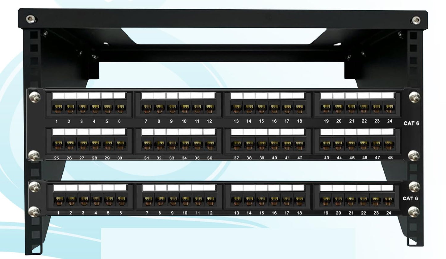 MONK CABLES | CAT6 Patch Panel | Puchdown | 48 Port