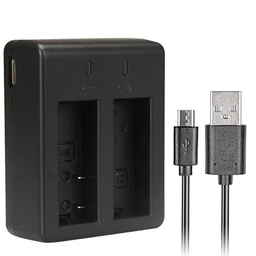 Kastar Dual USB Charger for SJ4000 SJ5000 SJ6000 SJ7000 SJ8000 and SJCAM GeekPro ABLEGRID Waterproof Sports HD Action Camera Camcorder