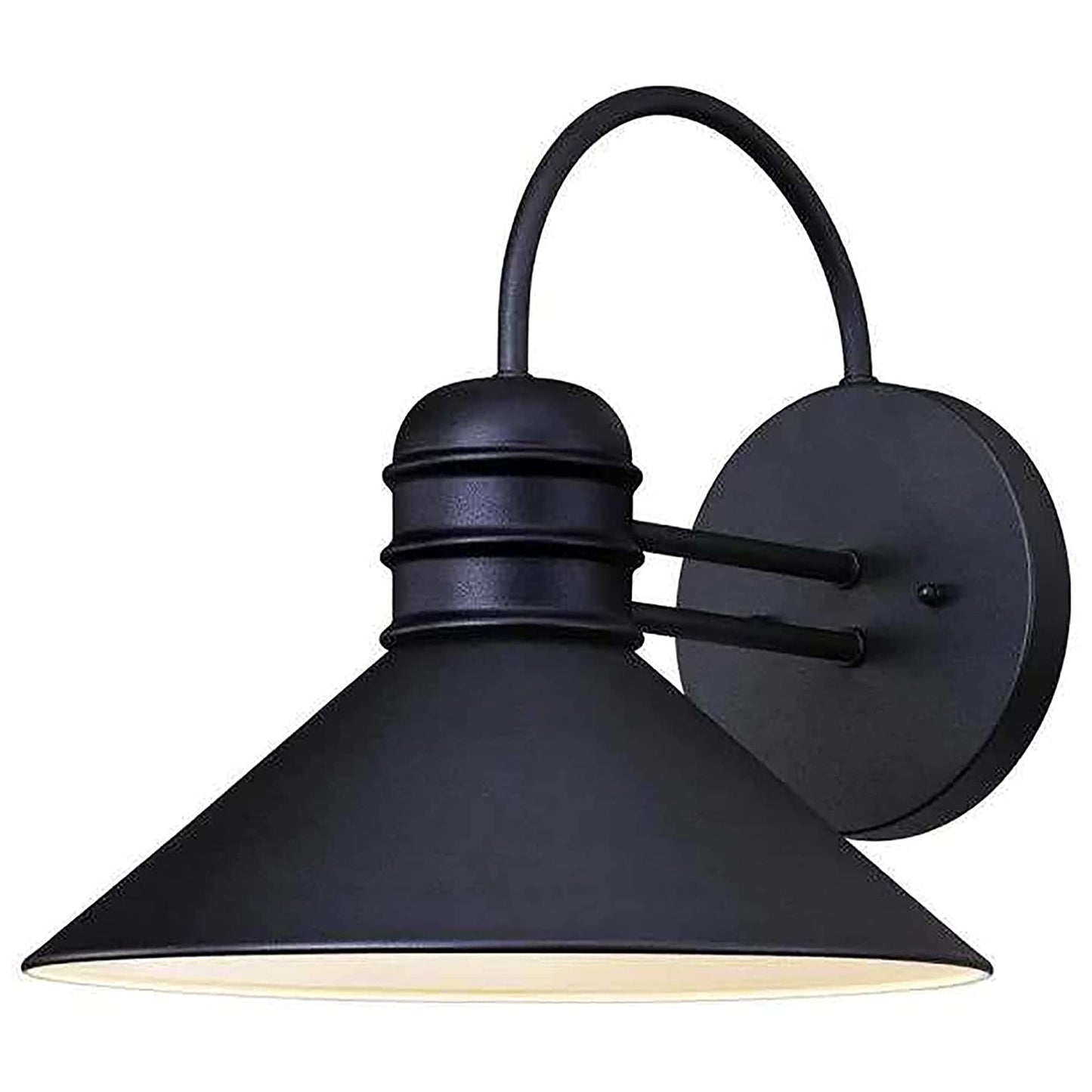 Ciata Lighting Porch Lights Outdoor Wall Lantern, Dark Sky Friendly One-Light Outdoor Wall Lantern in Textured Black Finish on Steel
