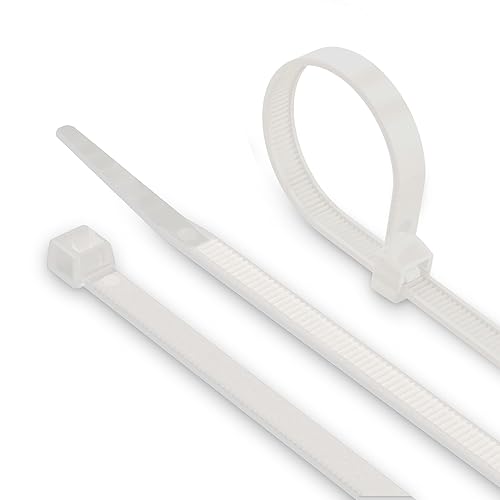 THE CIMPLE CO 7-Inch Zip Ties - Indoor/Outdoor Cable Ties for Cord and Wire Management, No Tools Needed - Strong Nylon Cable Holders 7 IN, 100 Pack