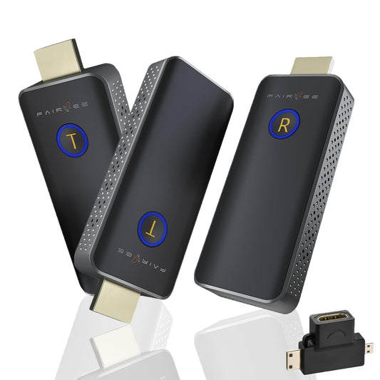 Wireless HDMI - Two Transmitters and One Receiver, Plug and Play, Full HD 1080P HDMI Sender and Receiver,Streaming Extender Kit to Monitor from