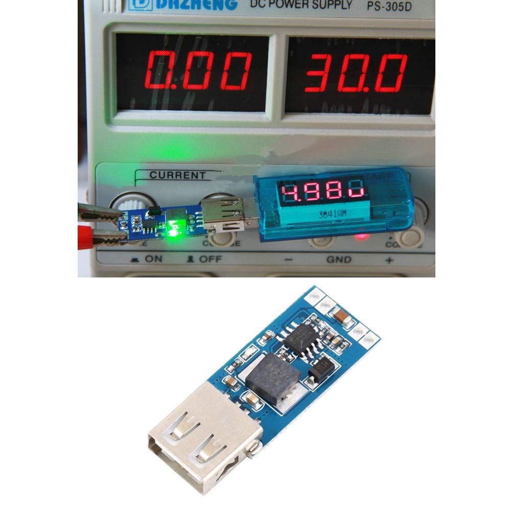 Comidox 9V/12V/24V to 5V USB Step Down Power Module DC-DC 7.5V-28V to 5V 3A Precise Vehicle Charger Buck Voltage Converter Module 4Pcs