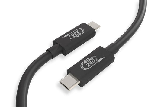 Cablelera USB4 Gen 3×2 Type-C Cable, 40Gbps Data & EPR 240W Charging, 1m - Reinforced High-Performance Cable (Stiffer Build)