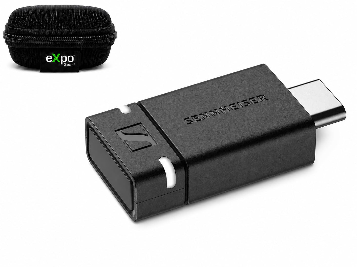 Sennheiser BTD 600 Case Bundle: Bluetooth Dongle USB-A/USB-C Adapter, aptX Audio, Stable Connection for Music and Calls with Expo Gear