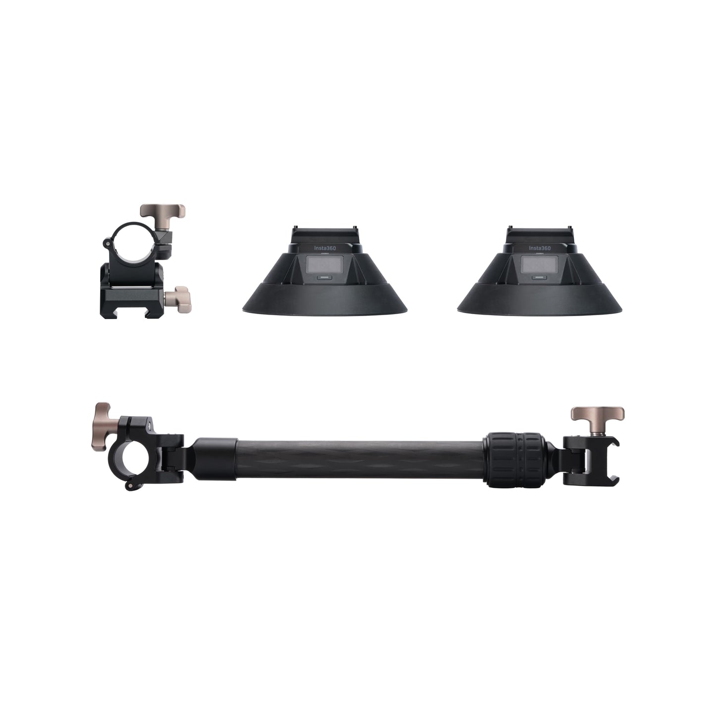 Insta360 Dual Electric Suction Cup Car Mount - Action Camera Car Mount with Adjustable Double Ball Head for Off-Road Drives, Automatic Suction, 50kg