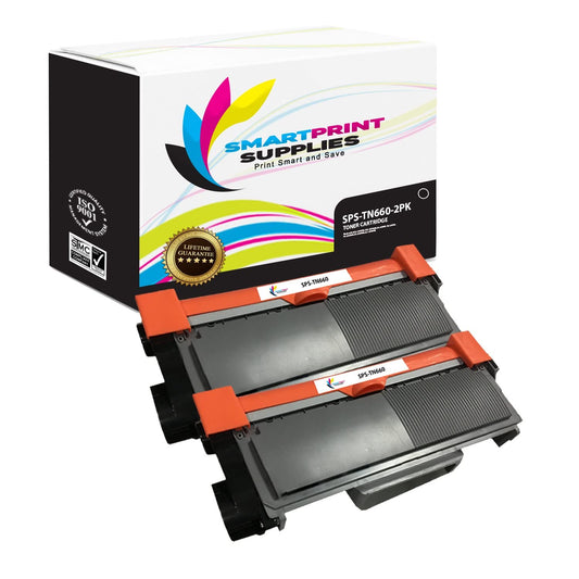Smart Print Supplies Compatible TN-660 TN660 Black High Yield Toner Cartridge Replacement for Brother HL-L2300 2305 2320 2340 2380, DCP-L2520 2540