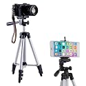 DIGIANT 50 Inch Aluminum Camera Phone Tripod+ Universal Tripod Smartphone Mount for Apple, iPhone Samsung and Other Brands Smartphones+Carrying Bag
