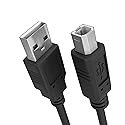 Cmple - USB Printer Cable USB 2.0 A Male To B Male USB Cord for Printers, Scanners, External Hard Drives Camera - 3 Feet, Black