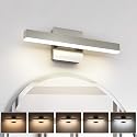 Joossnwell Bathroom Light Fixtures Brushed Nickel Vanity Lights Bar 5cct Dimmable Modern Bath Lighting Fixture Over Mirror Led Vanity Light