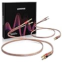 UCINNOVATE 2Pack 4m 13AWG Speaker Cable, Audiophile Grade Speaker Cable with Gold Plated Banana Plugs, Pre-Connected HiFi Copper Speaker Wire bi wired