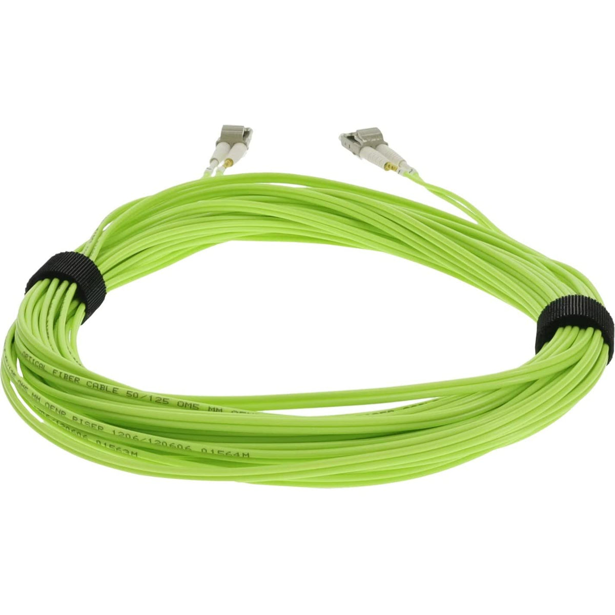 AddOn 2m LC (Male) to LC (Male) Lime Green OM5 Duplex Fiber OFNR (Riser-Rated) Patch Cable