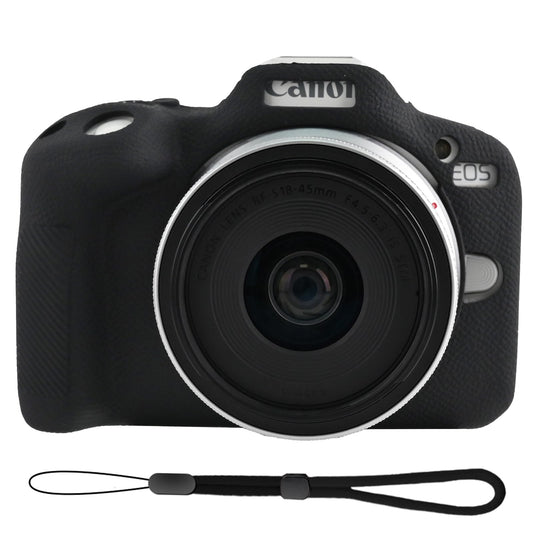 EONORY EOSR50 EOS R50 Camera Case Accessories Kit, Lightweight Silicone Protective Case with Strap Wrist, Anti-Scratch Slim Fit Soft Cover for Canon
