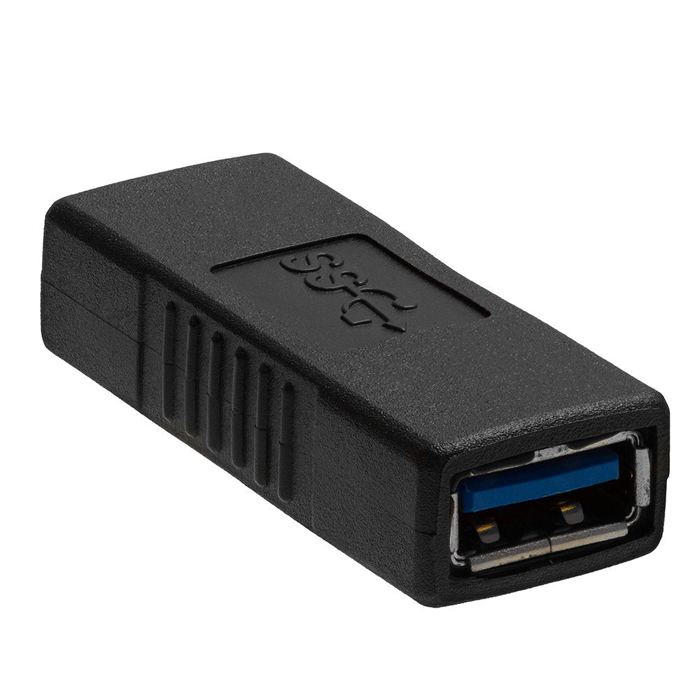 Cmple - USB Adapter Coupler USB 3.0 Female to Female Straight Bridge Type-A Jack to Jack Extension Connector Converter SuperSpeed 5 Gbps Data…