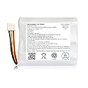 Replacement Battery 300-10186 for ADT Command Smart Security Panel Lithium-ion Battery 3.6V/4.2V P/N 300-10186 9300mAh High Capacity