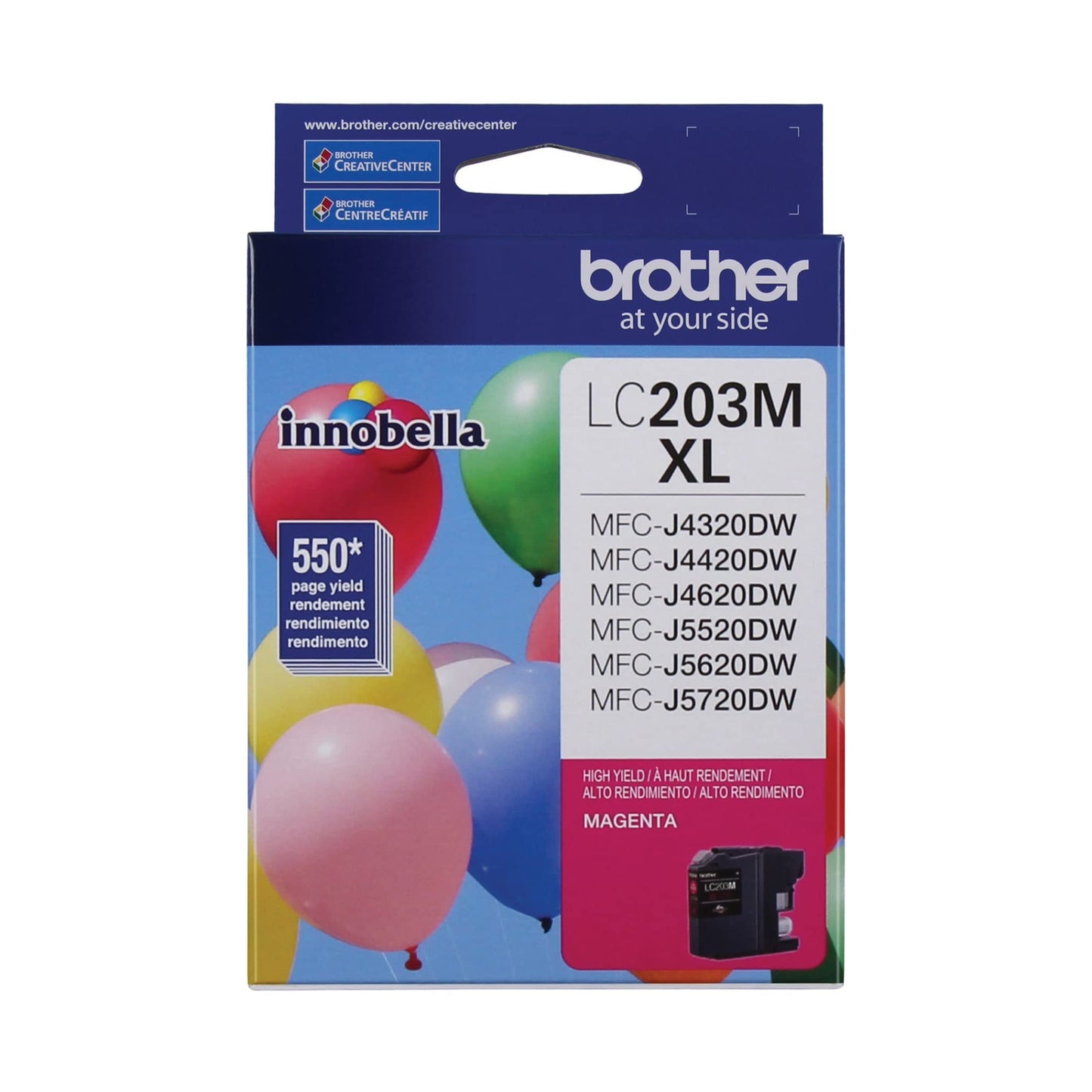Brother® High-Yield Ink Cartridge, Magenta, LC203MS
