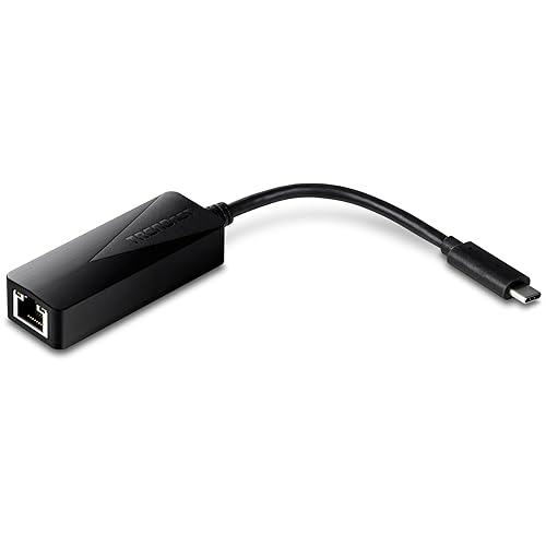 TRENDnet USB Type-C to Gigabit Ethernet LAN Wired Network Adapter, Windows & Mac Compatible, Nintendo Switch, USB-C to Gigabit Ethernet Adapter